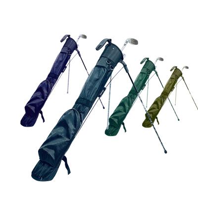 China Custom Lightweight PU 2 Way Divider Golf Sunday Bag Golf Gun Bag for sale