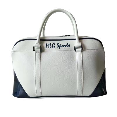 China Hot Selling OEM High Quality Fashion Gift Ladies PU White Golf Boston Bags for sale