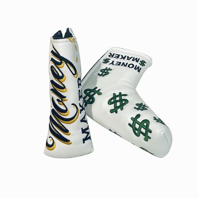 China Protect Golf Club Wholesale Embroidered Logo High Quality Custom Golf Putter Covers for sale