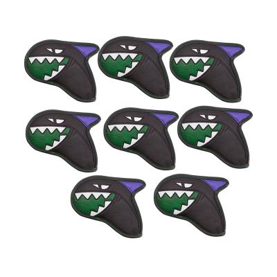 China Protect Cute Selling OEM Golf Club Covers Hot Cheap PU Leather Velcro For Golf Irons for sale