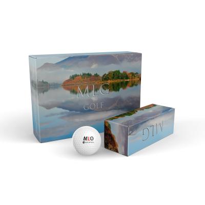 China Hot selling quality urethane/surlyn rubber 2 3+ soft 4 layer distance logo tour soft custom golf ball for sale