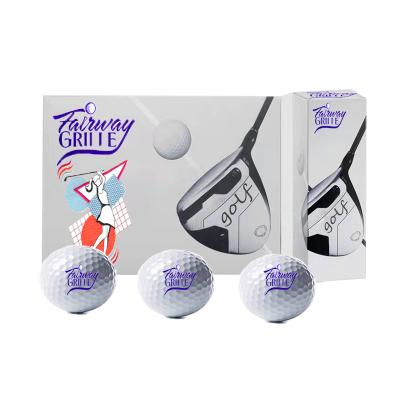 China Rubber urethane/surlyn+ OEM factory prices 2 3 4 piece golf tournament balls custom durable urethane soft golf ball for sale