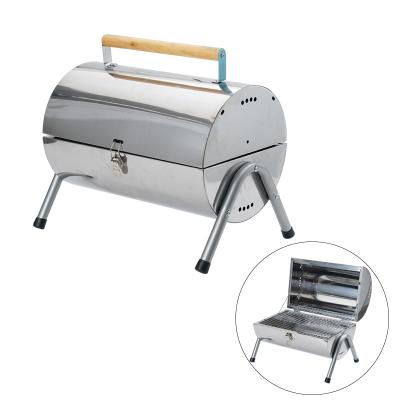 China Easily Assembled Portable Charcoal BBQ Grill Stainless Steel Grill Twin Charcoal Grill for sale