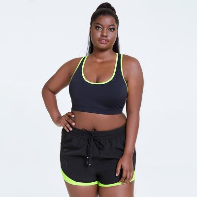 China Breathable Wholesale 2 Piece Sports Set Women Outdoor Wear Plus Size Womens Fitness Clothing Biker Shorts for sale