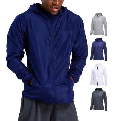 China High Quality Breathable Long Sleeves With Hoodies Running Mens Jackets Men Wear Sweat-wicking Breathable Quick-Dry College Jacket Men for sale