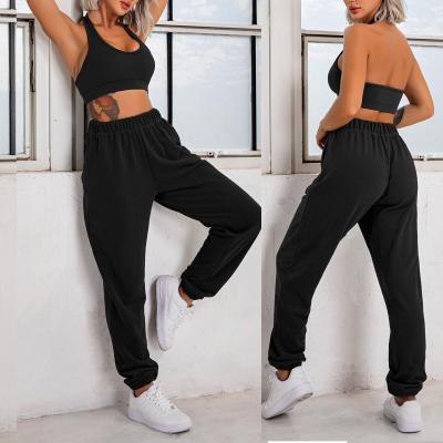 China Autumn Winter Design Breathable Jogger Pants Breathable Workout Sets Women Sweat-Wicking Joggers Quick Dry Pants Two-Piece Sets for sale