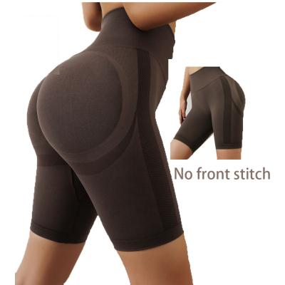 China Full Action Waist Tummy Breathable High Workout Seamless Butt Lift Short Butt Control Squeeze! crack! Seamless Shorts Womens Shorts Breathable Gym for sale