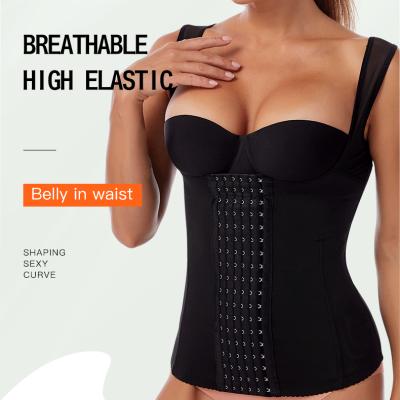 China Factory Direct Sale Breathable Belly Control One Piece Hot Shaper Waist Lift Up Cross Back Sweat Control Shaper Women Tummy Shapers for sale