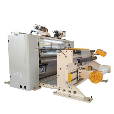 China Factory High Speed ​​Plastic Film Roll Making Machine Roll Slitter Stretch Film Rewinding Machine for sale