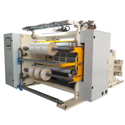 China Factory High Speed ​​Plastic Film Slitter Machine Fabric Cloth Roll Slitting Rewinding Machine for sale