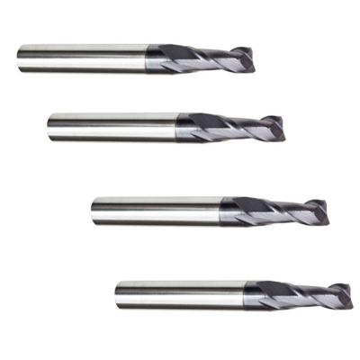 China General Solid Carbide 2 Flute End Mill CNC Metal Cutting Tools Accessories For Engraving Tools for sale