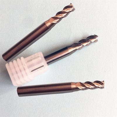 China General Aluminum 3 Flute Tungsten Carbide Cutter CNC Milling Cutter China PCB Cutter Aluminum for sale