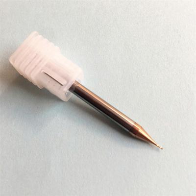 China General HRC 55 Grit Micro Carbide Miniature Milling Cutter Solid Flute Flat End Mill Cutter 2 for sale