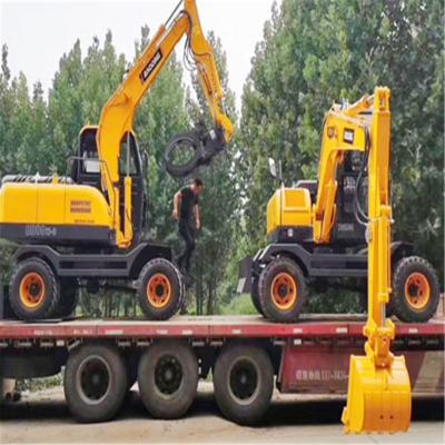 China Farms Small Excavator Wheeled Mini Excavator Construction Small Excavator for sale