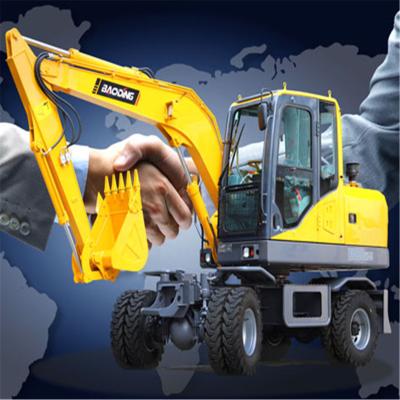 China Farms Excavator For Sale 7 Ton Small Wheel Excavator 7 Ton Excavator Sale In Thailand for sale