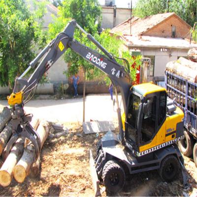 China Farms Wood Grapple Excavator Loader Small Loader Woodworking In The Forest for sale