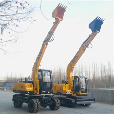 China Farms 0.35m3 Bucket Excavator On Wheel Bucket Excavator BD80W For Sale for sale