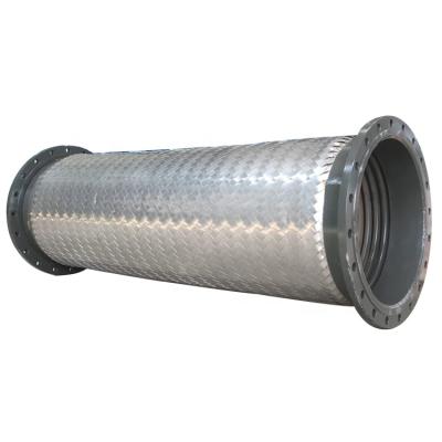 China DN700 PN10 Carbon Steel Flange Industrial Flexible Connection SS304 Metal Braided Hose for sale