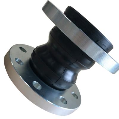 China DIN PN10 Air Flange Double Sphere Double EPDM Corrugated Compensator Rubber Expansion Joint for sale