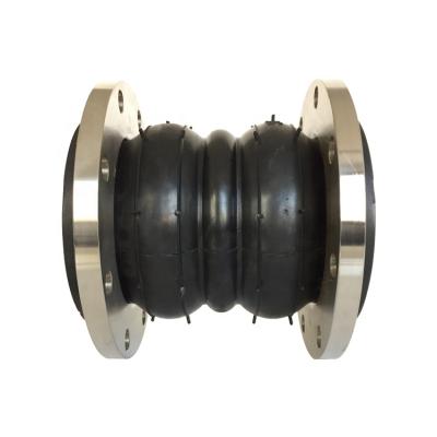 China Air Double Ball Vibration Suppressors Flanged Rubber End EPDM DN 40 Expansion Joints for sale