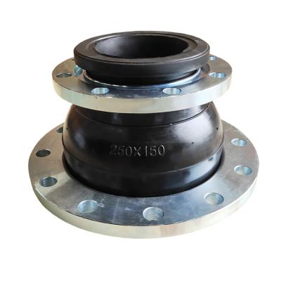 China -15â „ ƒ - +115â „ ƒ (special can reach -30′′-+250′′) carbon steel DIN PN16 galvanized flexible type concentric reducing rubber joint arch pump compensator epdm flange for sale