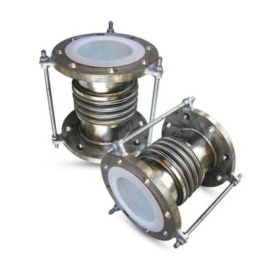 中国 Universal Water Vapor Piping Stainless Steel PTFE Expansion Joint Bellows Corrosion Resistant Compensator 販売のため