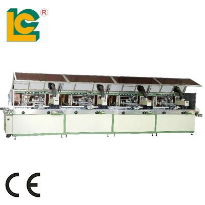 China Automatic Factory 4 Color Screen Printing Machine For PP Cup Bottle Screenprinting for sale