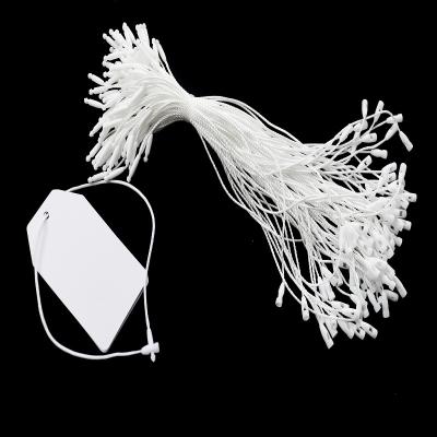 China Sustainable White Hangtag String Plastic Hang Tags Seal Strings Custom Hang Tag Seal Rope for sale