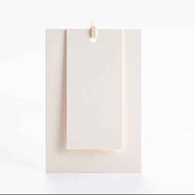 China Recyled Custom Free Design Printing Name Logo Brand Tags Kraft Paper Tags Clothing Hang Tags With White Black String for sale