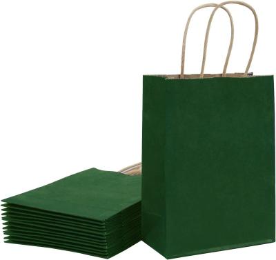 China Recyclable Green Kraft paper bag stand up ,stylish or Customized ,packaging bag ,suitable for Accessories & Clothing & food...Reusable for sale