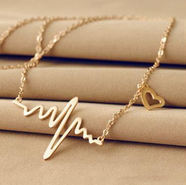 China Romantic cheap clevical necklace sweater ladies clavicle chain pendant silver and gold plated thin necklace 2021 trendy fashion for sale