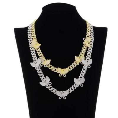 China High Quality Jewelry Set Wholesale Diamond Necklace Set 18K Zinc Alloy Gold Plated Rhinestone Jewelry Set for sale