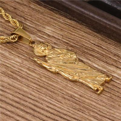 China 2021 Non Allergic NEW ZIRCON Virgin Mary Of Copper Alloy Charm 18k Gold Plated Pendant Necklace For Catholic for sale