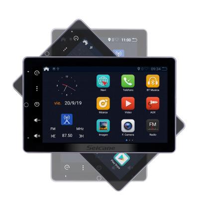 China GPS 10.1 Inch Universal Android 10.0 GPS Navigation Radio Car DVD Player With HD 180 Degree Rotatable Screen Support WIFI for sale