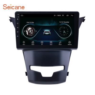 China GPS 9 Inch Android 9.1 For 2014 2015 2016 Ssangyong Korando Radio HD Touchscreen GPS Navigation Supports Carplay DAB+ OBD2 for sale