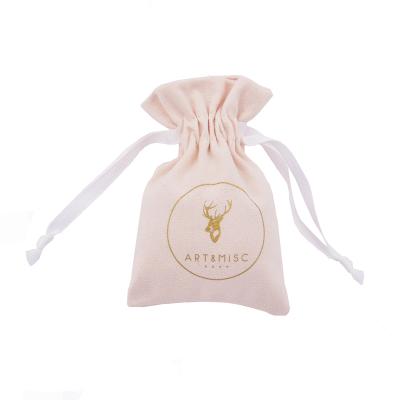 China Custom Small Drawstring Suede Microfiber Jewelry Pouches Jewelry Pouches Packaging Bag With Logo for sale