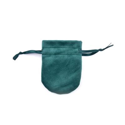 China OEM+ODM+Wholesale Eco Friendly Green Custom Bag Jewelry Pouch Logo Earring Fashionable Velvet Small With Logo for sale