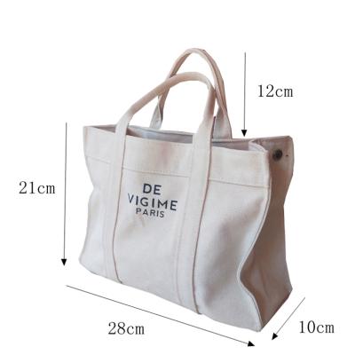 China 100% Cotton Fabric Eco-friendly Big Size 16oz Capacity Thick LOGO Cotton Canvas Custom Tote Bags for sale