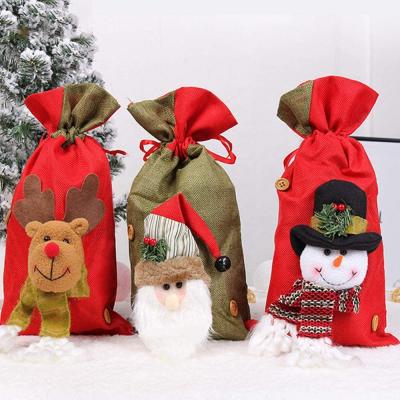 China 600D Polyester Factory Holiday Christmas Feast Decoration Gift Drawstring Bag for sale