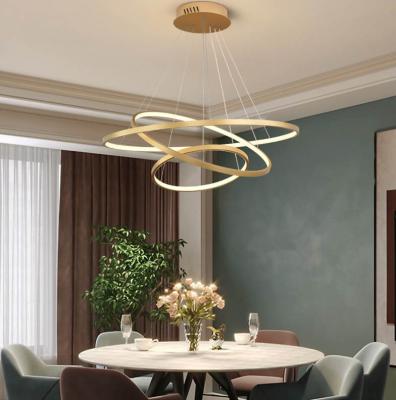 China Modern jiahua-luxury nordic aluminum hanging lighting linear led pendant lamp pendant lights chandelier for living room for sale