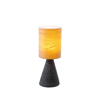 China Asian Jiahua Lighting - china modern design decorative bar shade cement wooden stand e27 table lamp for sale