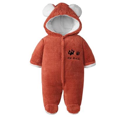 China Polyester/Cotton Autumn Cartoon Baby Wear 1 Year Toddler Sweatshirt Romper Baby Fleece Overalls for sale