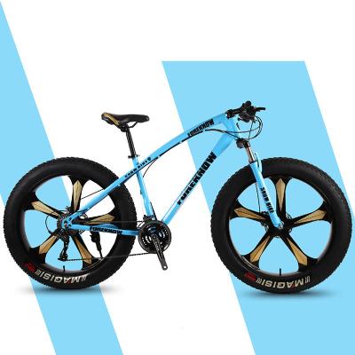 China Good Selling Good Selling Alloy Steel Big Tire Snow Bike 26*40 Steel Blue Bici Bici Snow Bikes for sale