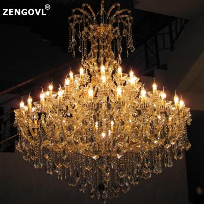 China Maria Theresa Crystal Chandelier Traditional Luxury Gold Large Chandelier Crystal Pendant Lighting for sale