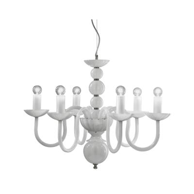 China Evoque Traditional Glass Chandelier Mid Century Murano Glass Chandelier Luxury Hanging Pendant Lights for sale