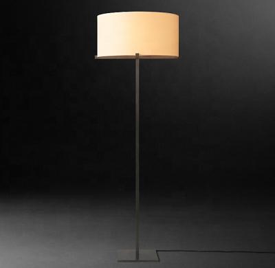 China Modern Black Modern Lamp Fabric Shade Iron Floor Lamp For Home Decoration for sale