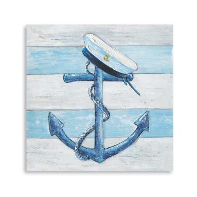 China Wholesale Price OEM ODM Sea Boat Anchor Impressionist Factory Offered Coastal Painting Canvas Art Printing Seascape OilPainting for Hotel Deco for sale