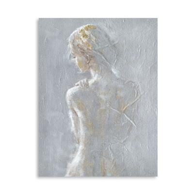 China Artree Contemporary Original Design Canvas Artwork Living Room Hotel Decor Custom Oil Portrait Hand Painting Nude Women Body for sale