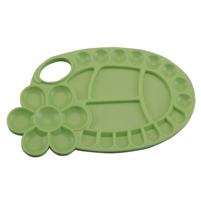 China Colorful pp palette manufacturer direct supply plastic palette artist painting palette for sale