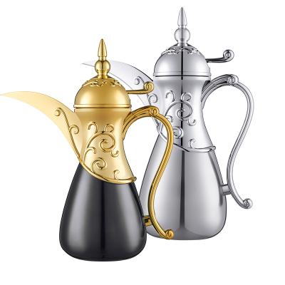 China Latest PORTABLE Exotic Stainless Steel Coffee Pot With Middle East Style for sale